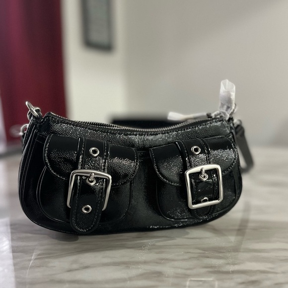 Coach Black Leather Shoulder Bag - Picture 5 of 5